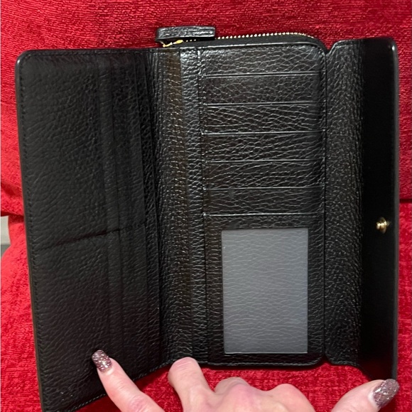 GUCCI AUTHENTIC BLACK TRIFOLD AND ZIPPY WALLET. EUC. - Picture 3 of 15